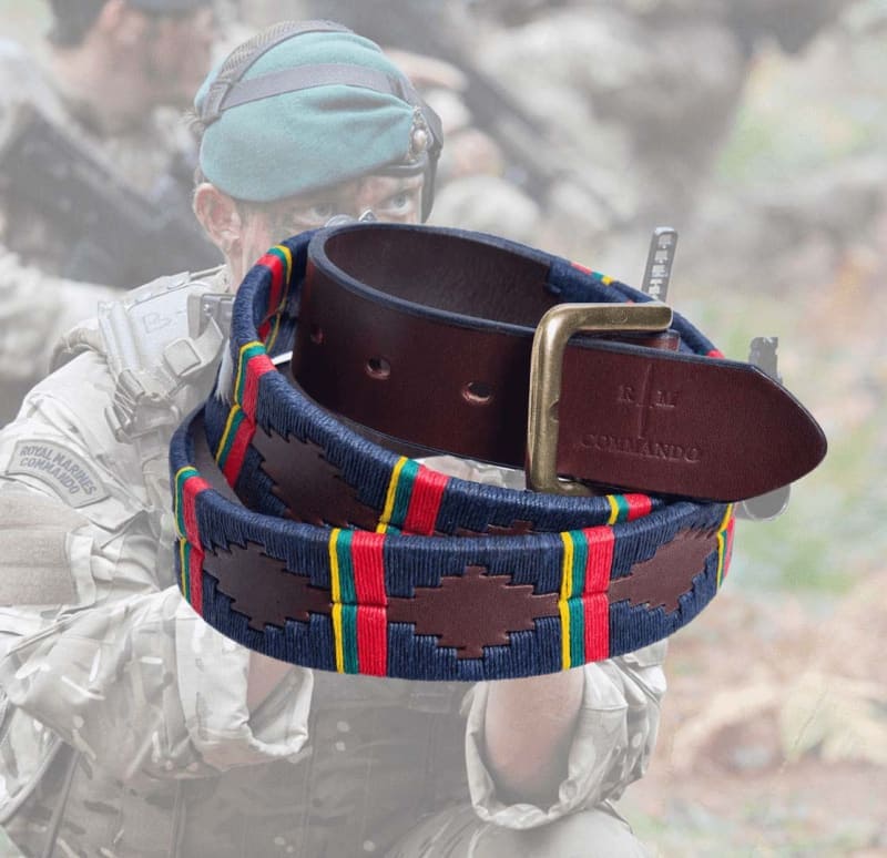 Royal Marines Leather Polo Belt - Image 3