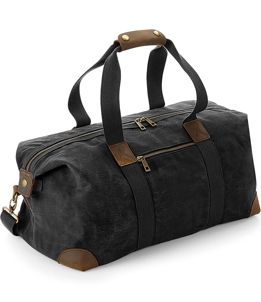 Military Style Waxed Canvas Holdall - Image 3