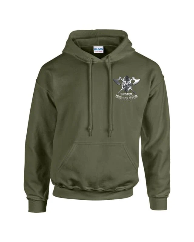 NEVER SURRENDER Embroidered Hoodie - Image 9