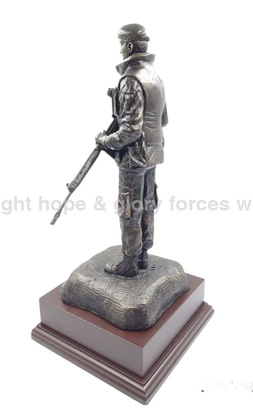OP Banner Northern Ireland British Soldier Cold Cast Bronze Figurine - Image 4