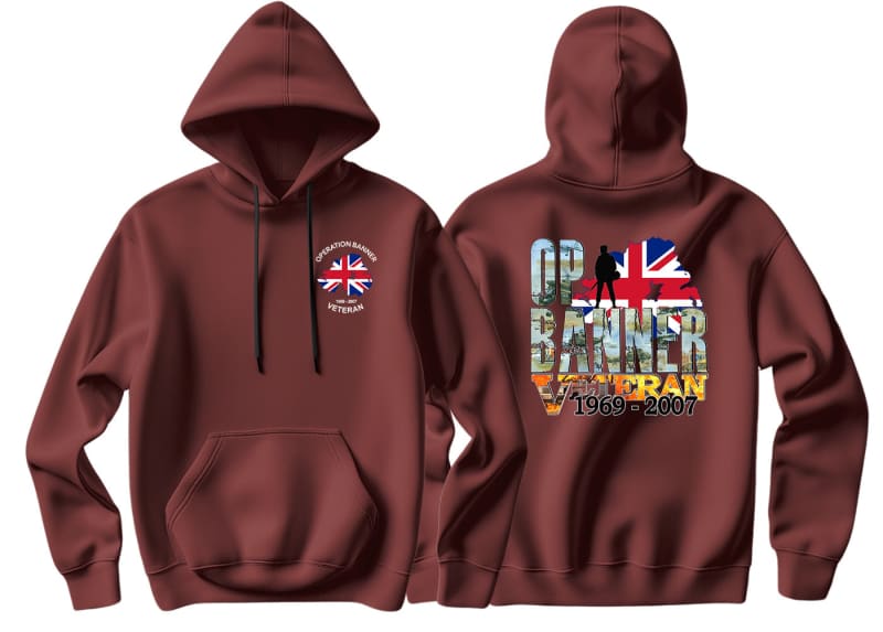 OP Banner Veteran Battle Scars Double Side Printed Hoodie - Image 4