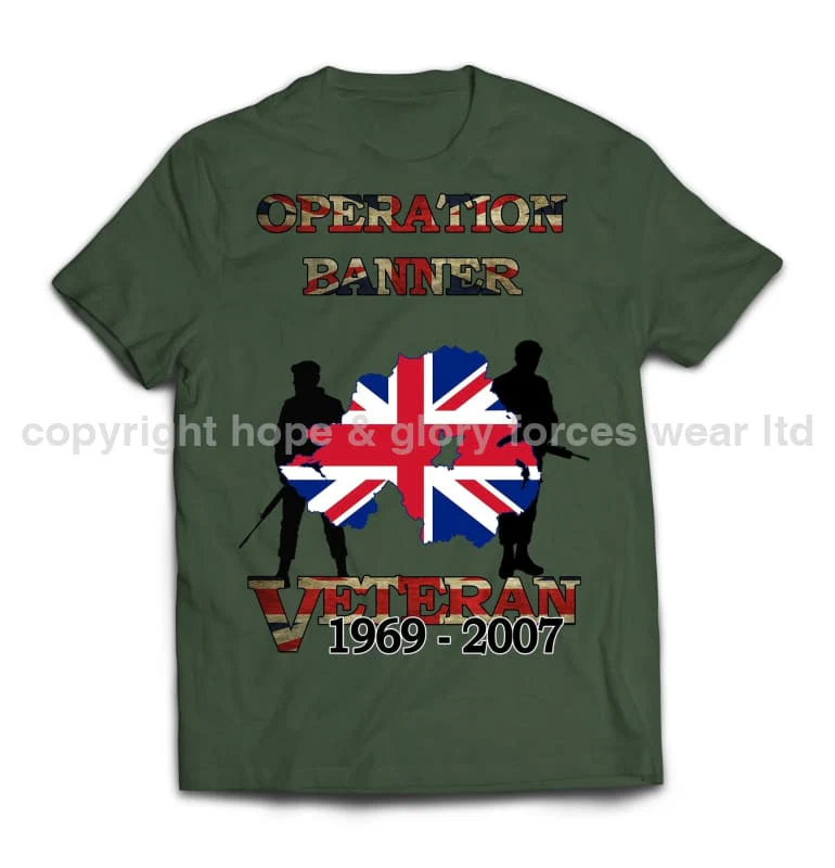 OP Banner Veteran Printed T-Shirt - Image 3