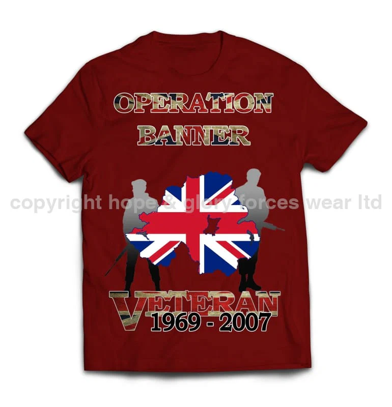 OP Banner Veteran Printed T-Shirt - Image 4