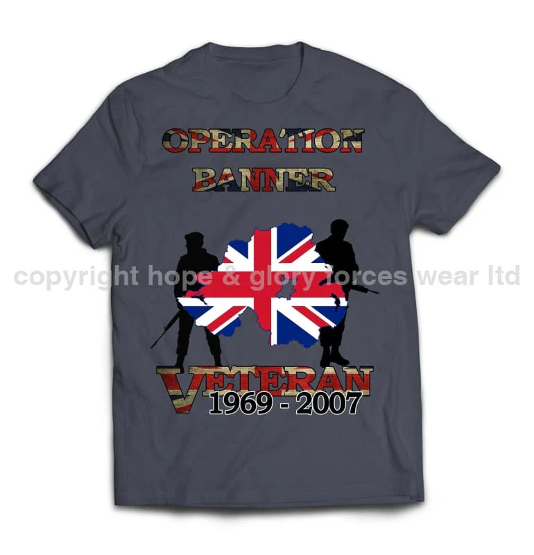 OP Banner Veteran Printed T-Shirt - Image 6