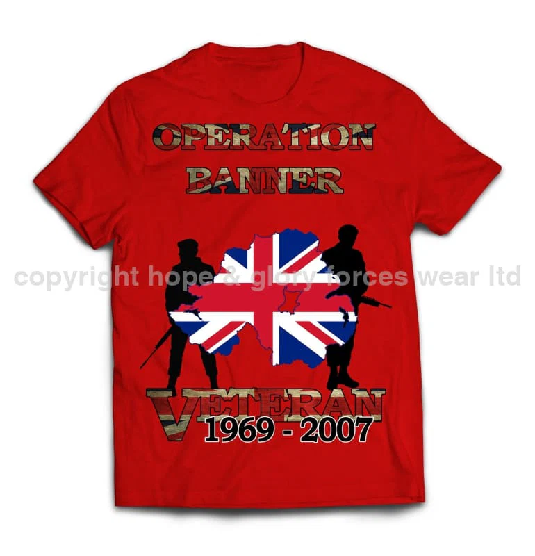 OP Banner Veteran Printed T-Shirt - Image 8