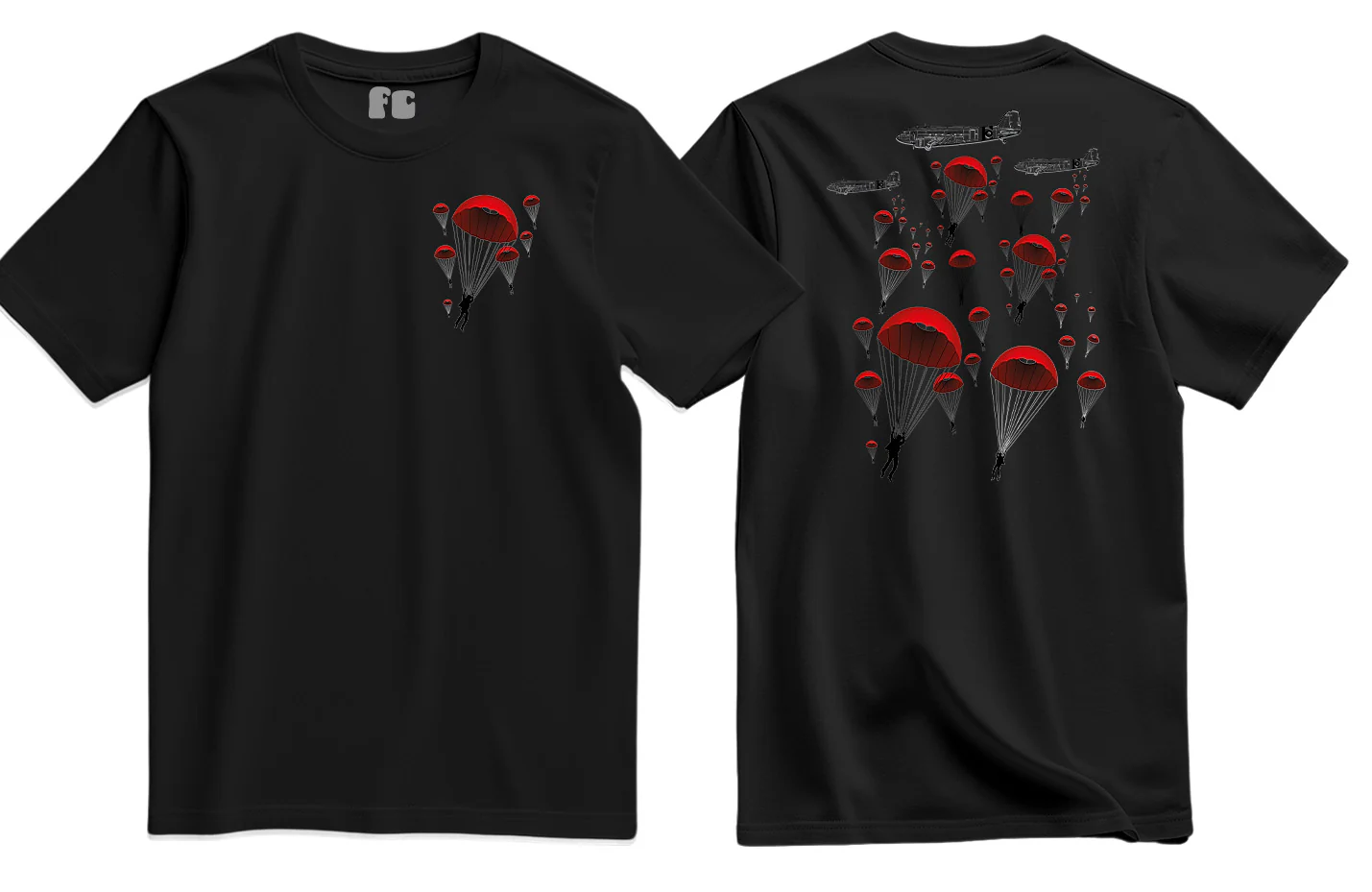 Poppy Chutes Lest We Forget Double Print T-Shirt - Image 3