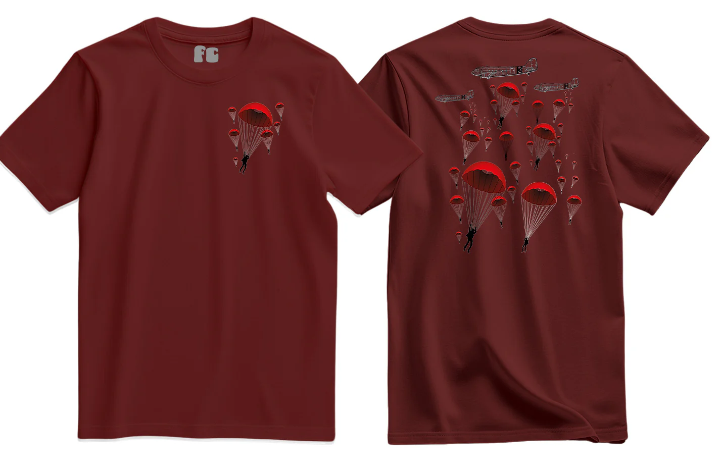 Poppy Chutes Lest We Forget Double Print T-Shirt - Image 6