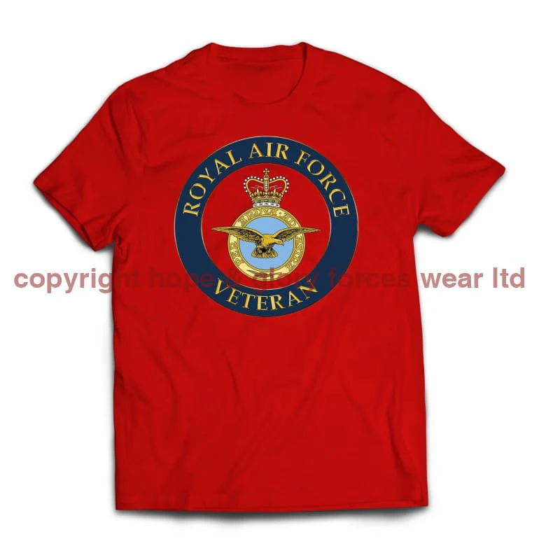 Royal Air Force Veterans Printed T-Shirt - Image 10