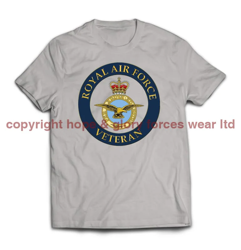 Royal Air Force Veterans Printed T-Shirt - Image 11