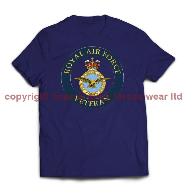 Royal Air Force Veterans Printed T-Shirt - Image 3