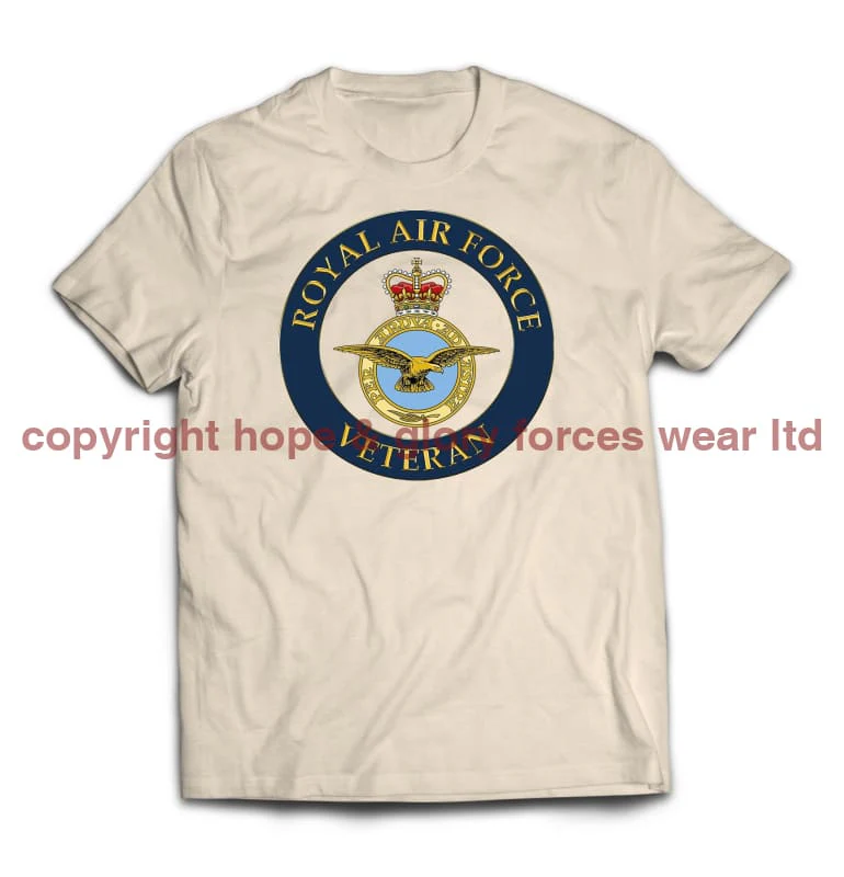 Royal Air Force Veterans Printed T-Shirt - Image 6