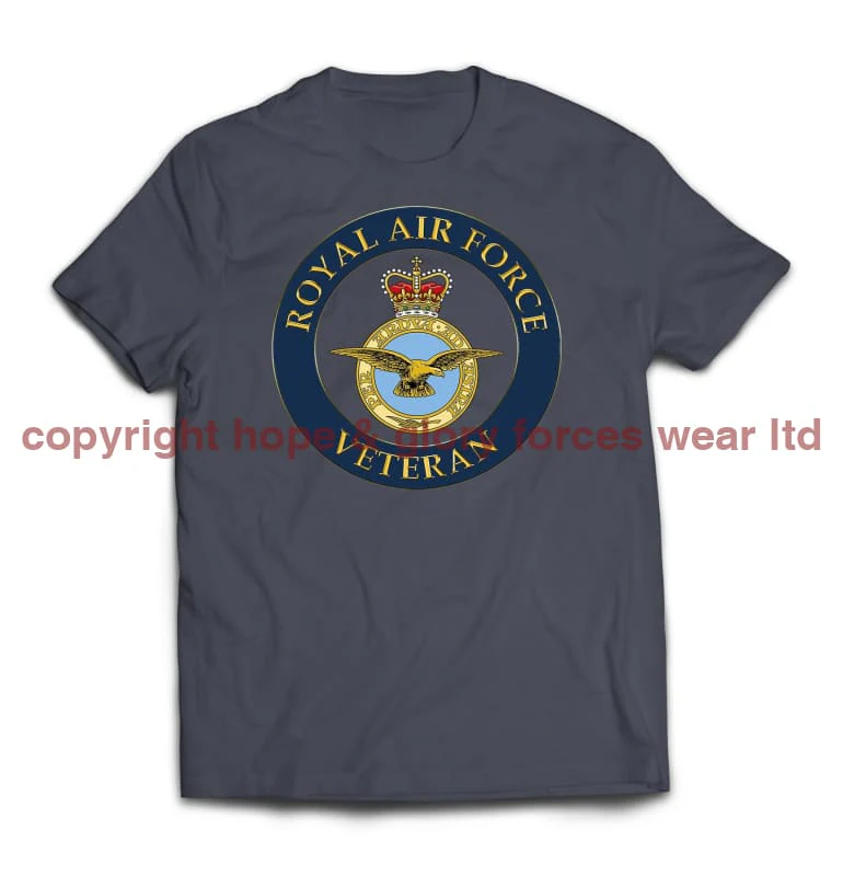 Royal Air Force Veterans Printed T-Shirt - Image 7