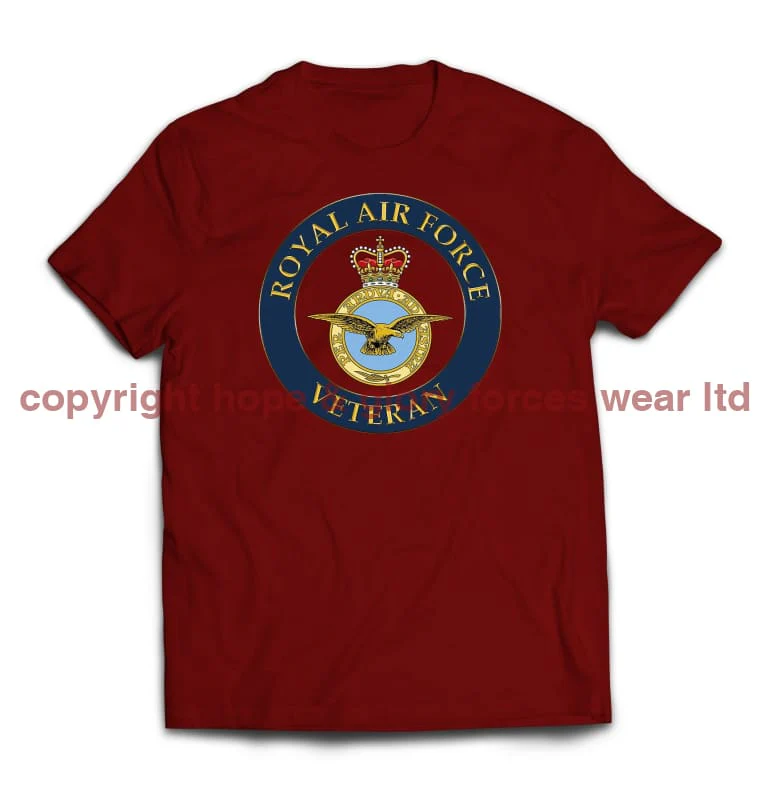 Royal Air Force Veterans Printed T-Shirt - Image 8