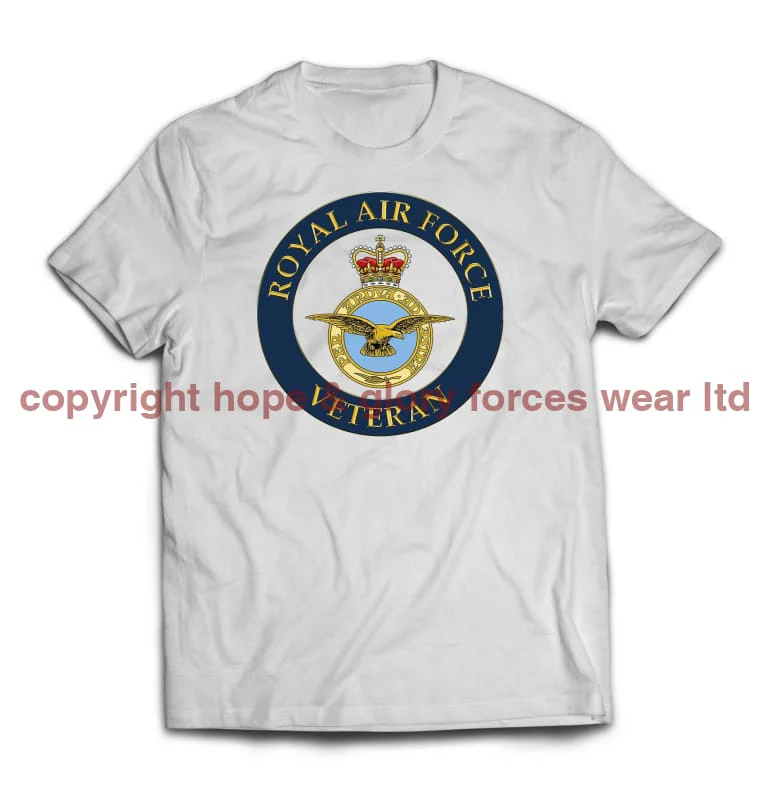 Royal Air Force Veterans Printed T-Shirt - Image 9