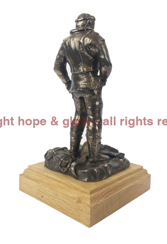 RAF World War 2 Fighter Pilot Bronze Statue - Image 4