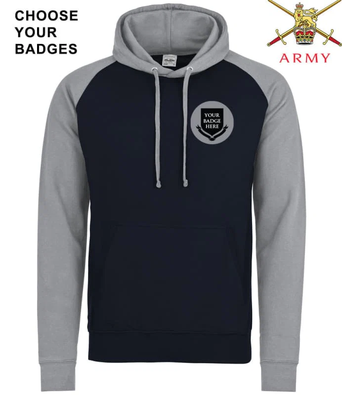 British Army Units Regimental Baseball Hoodie - Image 4