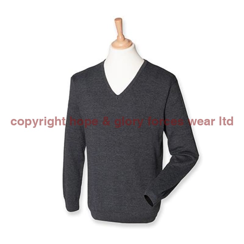 British Army UNITS Regimental Lightweight V Neck Sweater - Image 3