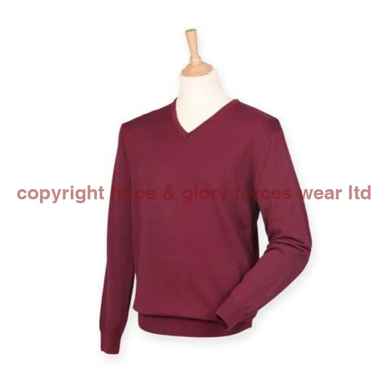 British Army UNITS Regimental Lightweight V Neck Sweater - Image 7
