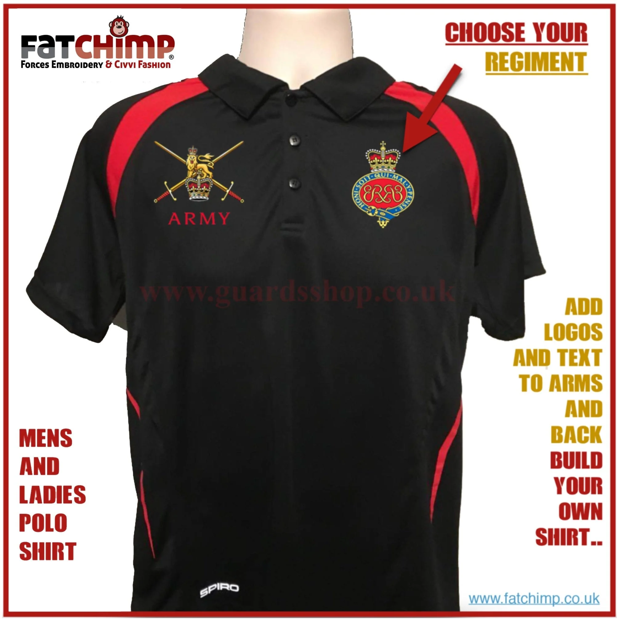 British Army UNITS Limited Edition Sports Polo Shirt - Image 4