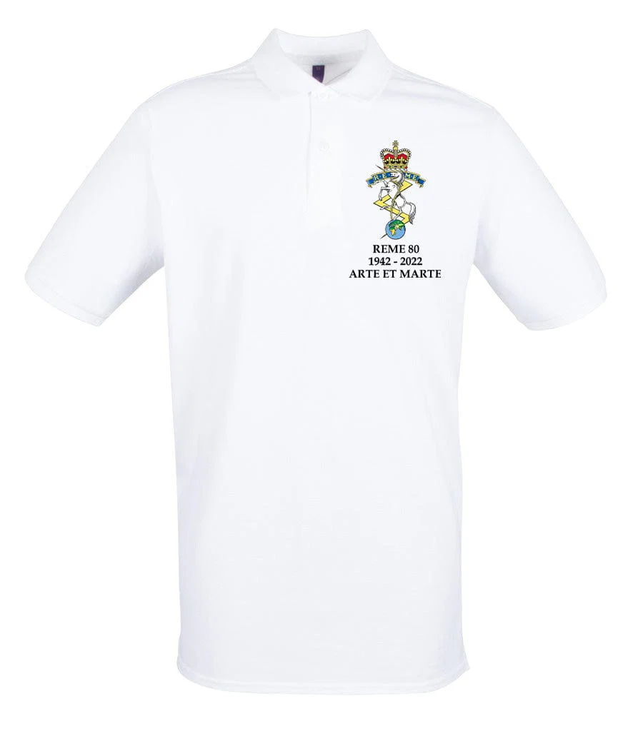 REME 80 Year Anniversary Embroidered Polo Shirt - Image 10