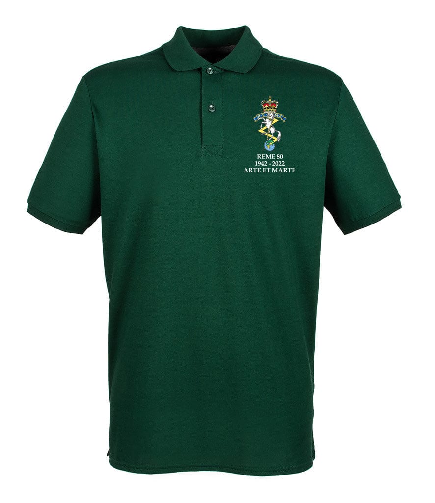 REME 80 Year Anniversary Embroidered Polo Shirt - Image 8