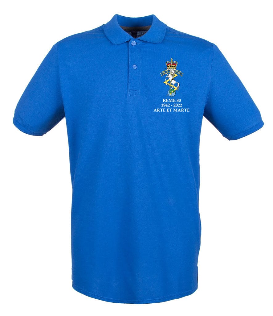 REME 80 Year Anniversary Embroidered Polo Shirt - Image 9