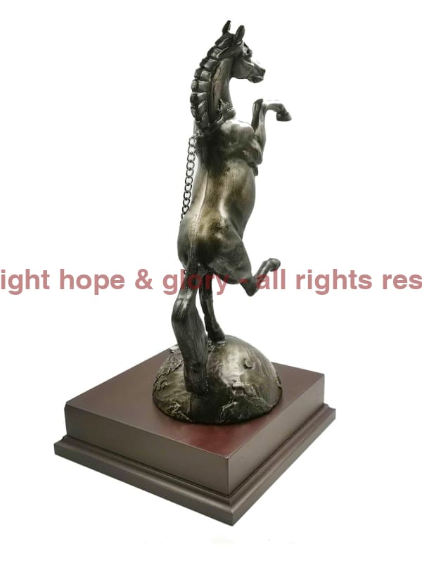 REME Rearing Horse Cold Cast Bronze Figurine - Image 3