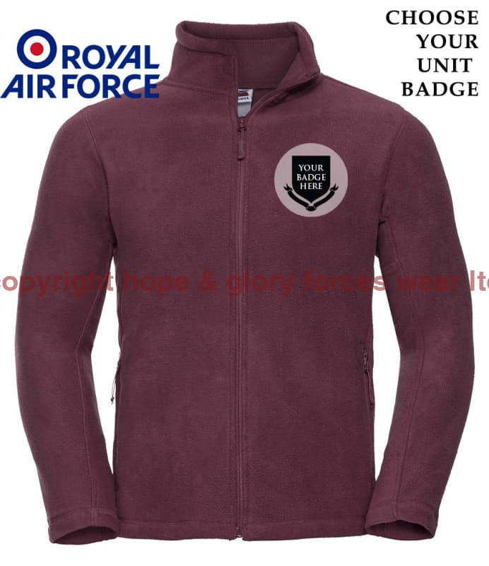 ROYAL AIR FORCE RAF UNITS Outdoor Fleece Jacket - Image 3