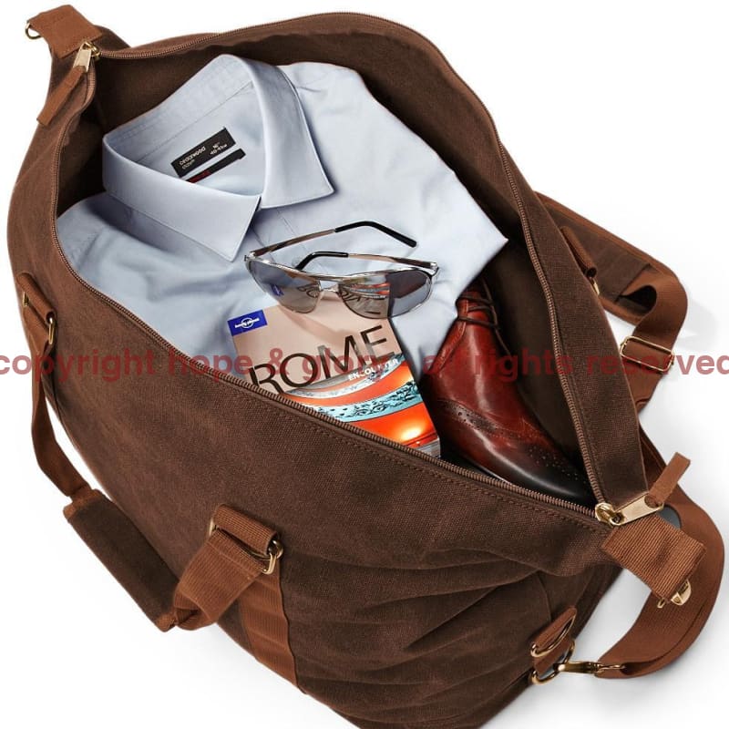 ROYAL AIR FORCE RAF UNITS Vintage Canvas Satchel - Image 4