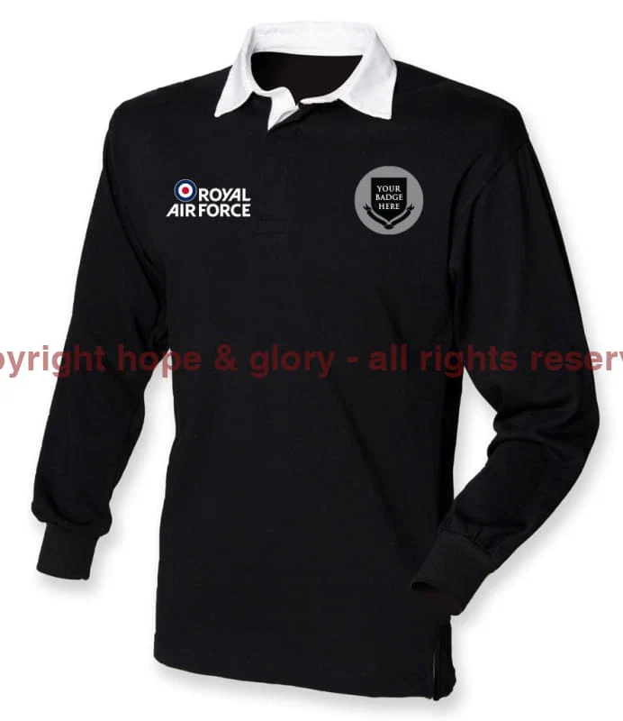 Royal Air Force UNITS Long Sleeve Men's Rugby Shirt - Image 3