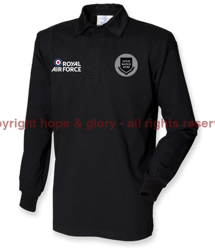 Royal Air Force UNITS Long Sleeve Men's Rugby Shirt - Image 4