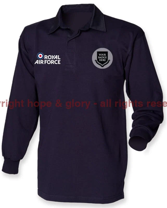 Royal Air Force UNITS Long Sleeve Men's Rugby Shirt - Image 6