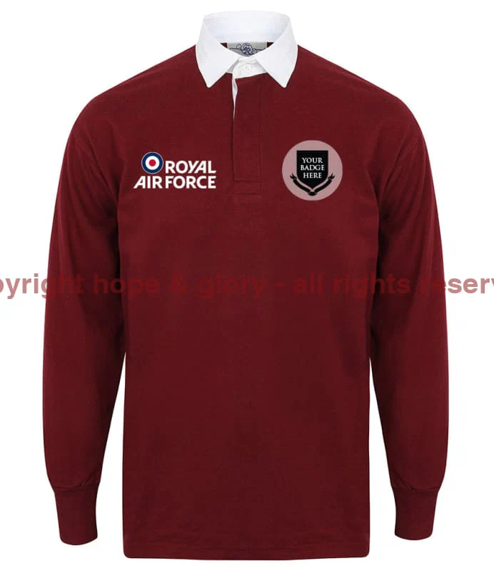Royal Air Force UNITS Long Sleeve Men's Rugby Shirt - Image 7
