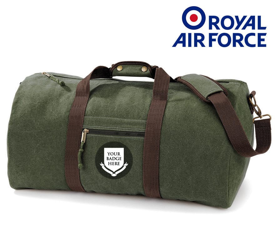 Royal Air Force Units Vintage Canvas Holdall - Image 3