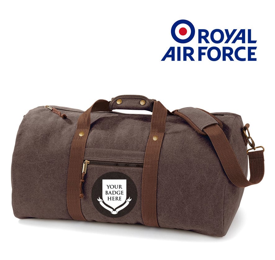 Royal Air Force Units Vintage Canvas Holdall - Image 5