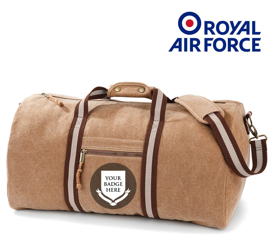 Royal Air Force Units Vintage Canvas Holdall - Image 6