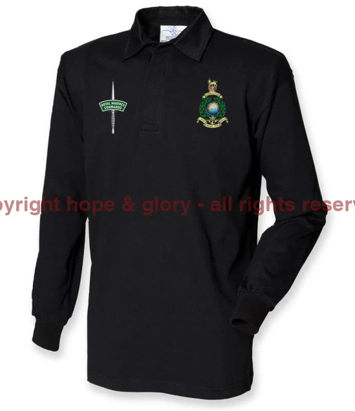 Royal Marines Long Sleeve Men's Rugby Shirt - Image 10