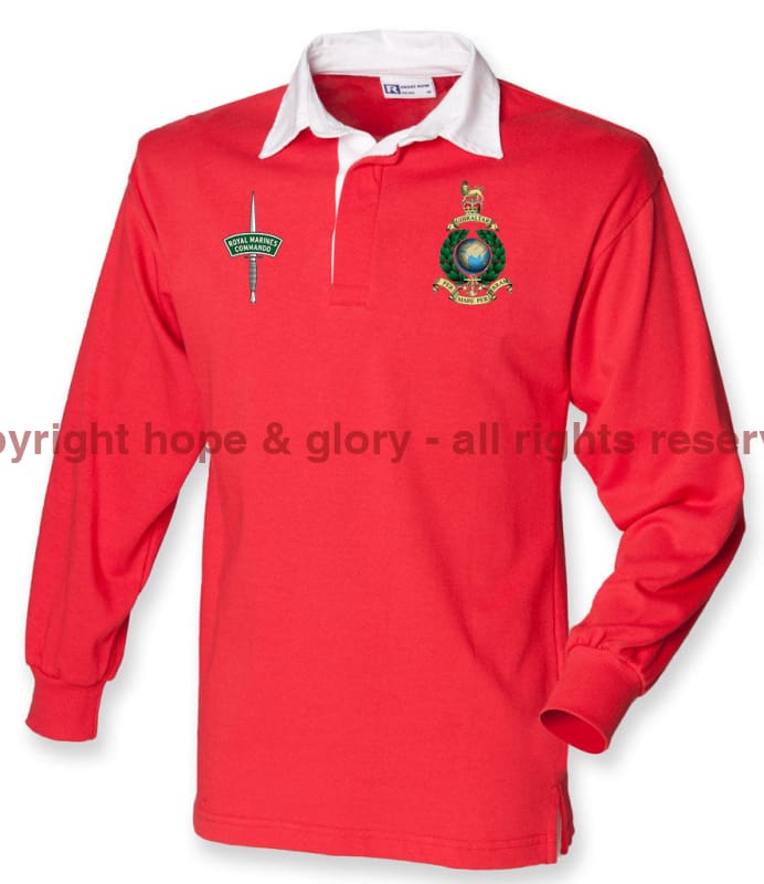 Royal Marines Long Sleeve Men's Rugby Shirt - Image 7