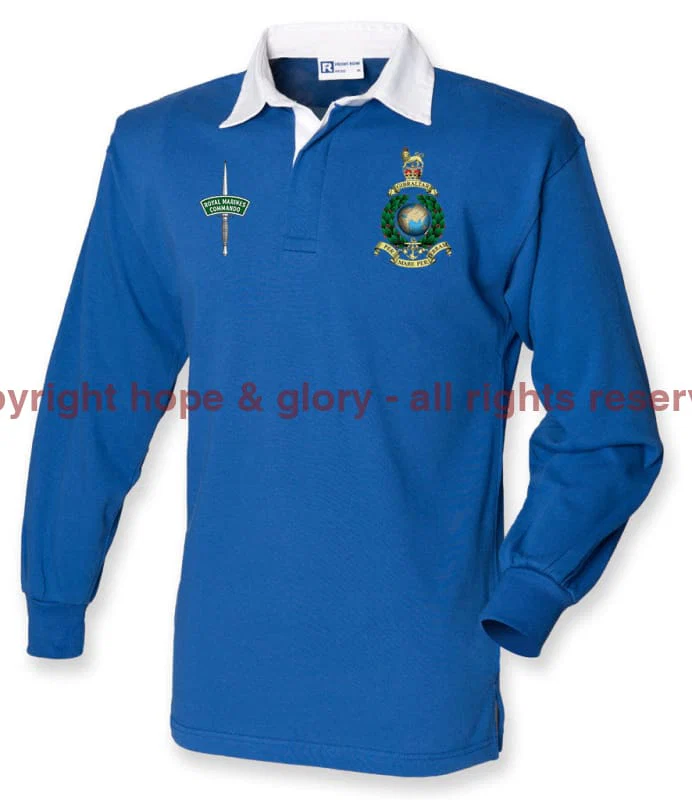 Royal Marines Long Sleeve Men's Rugby Shirt - Image 8