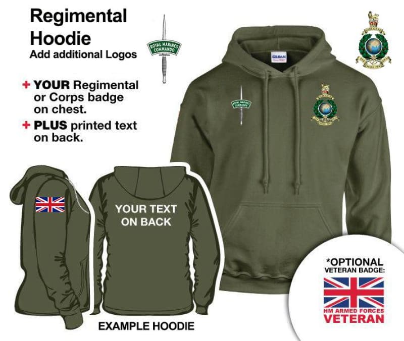 Royal Marines Units Embroidered Hoodie - Image 5