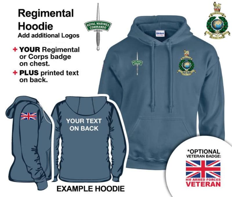 Royal Marines Units Embroidered Hoodie - Image 6