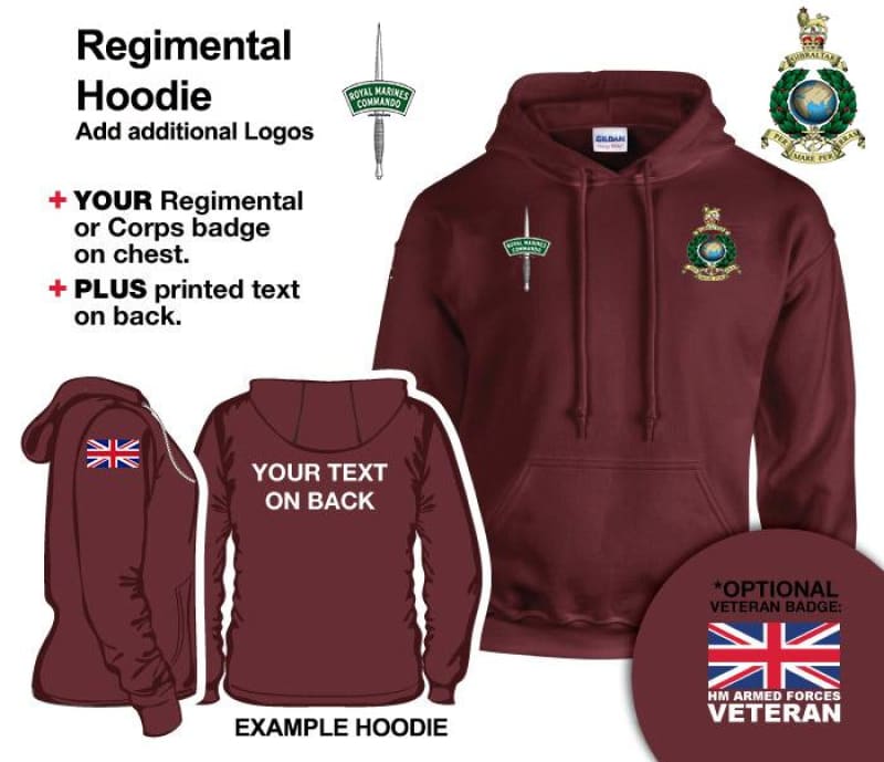 Royal Marines Units Embroidered Hoodie - Image 7