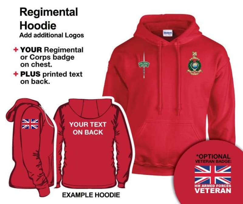 Royal Marines Units Embroidered Hoodie - Image 8
