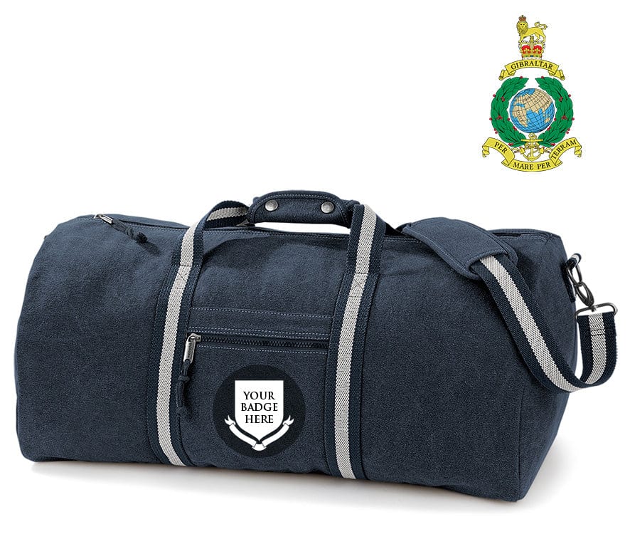 Royal Marines Units Vintage Canvas Holdall - Image 3