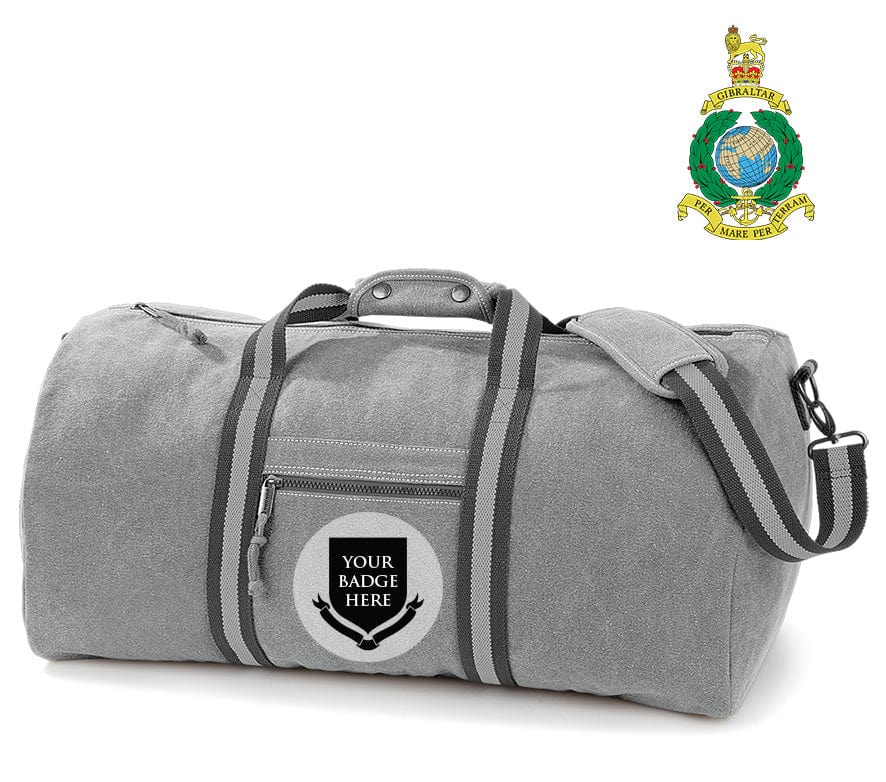 Royal Marines Units Vintage Canvas Holdall - Image 4