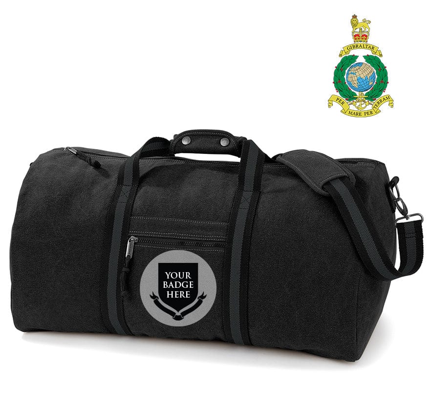 Royal Marines Units Vintage Canvas Holdall - Image 5