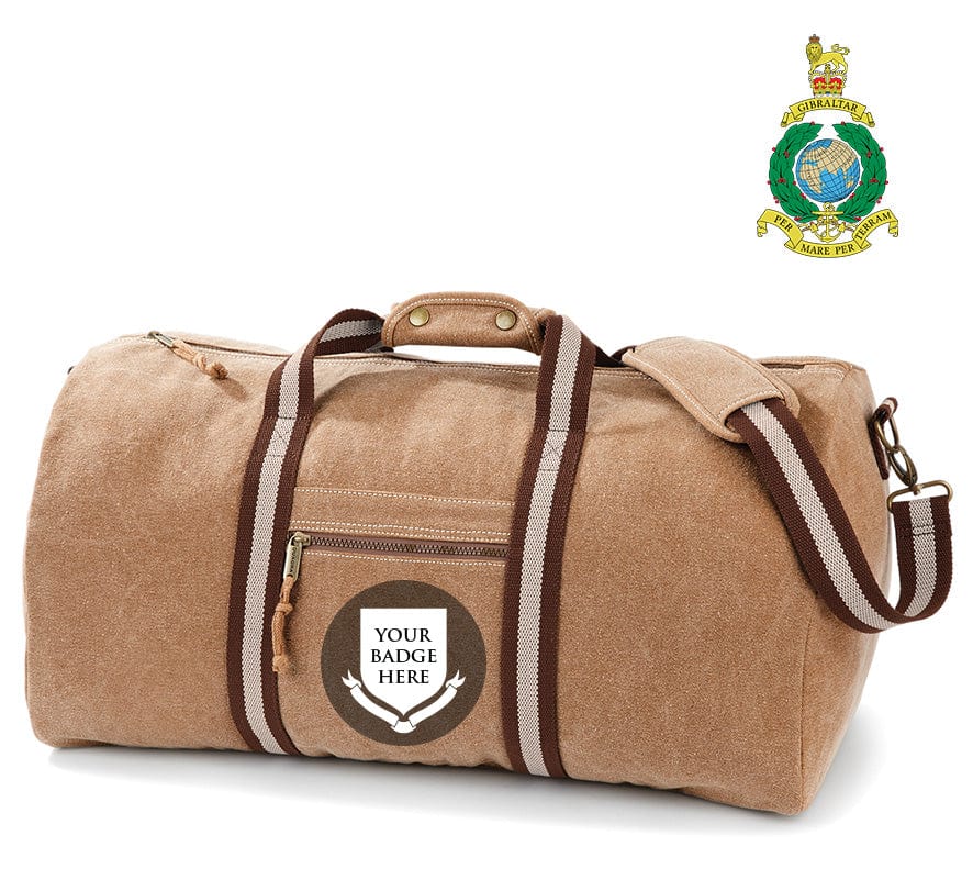 Royal Marines Units Vintage Canvas Holdall - Image 6