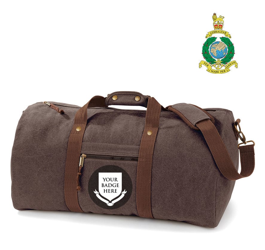 Royal Marines Units Vintage Canvas Holdall - Image 7