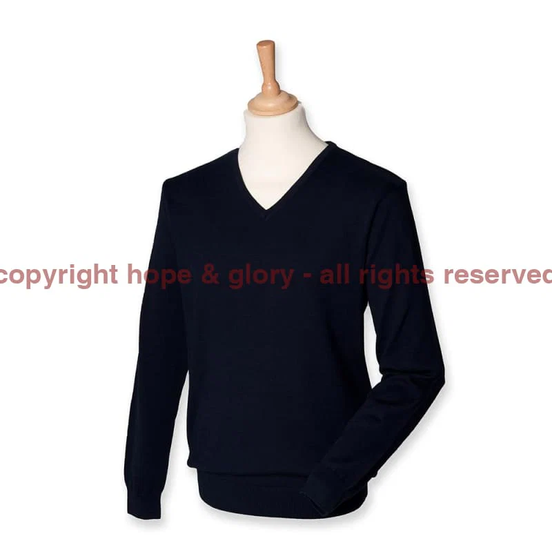 Royal Navy UNITS Lightweight V Neck Sweater (Choose your Navy Logo) - Image 4