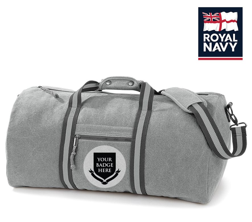 Royal Navy Units Vintage Canvas Holdall - Image 6